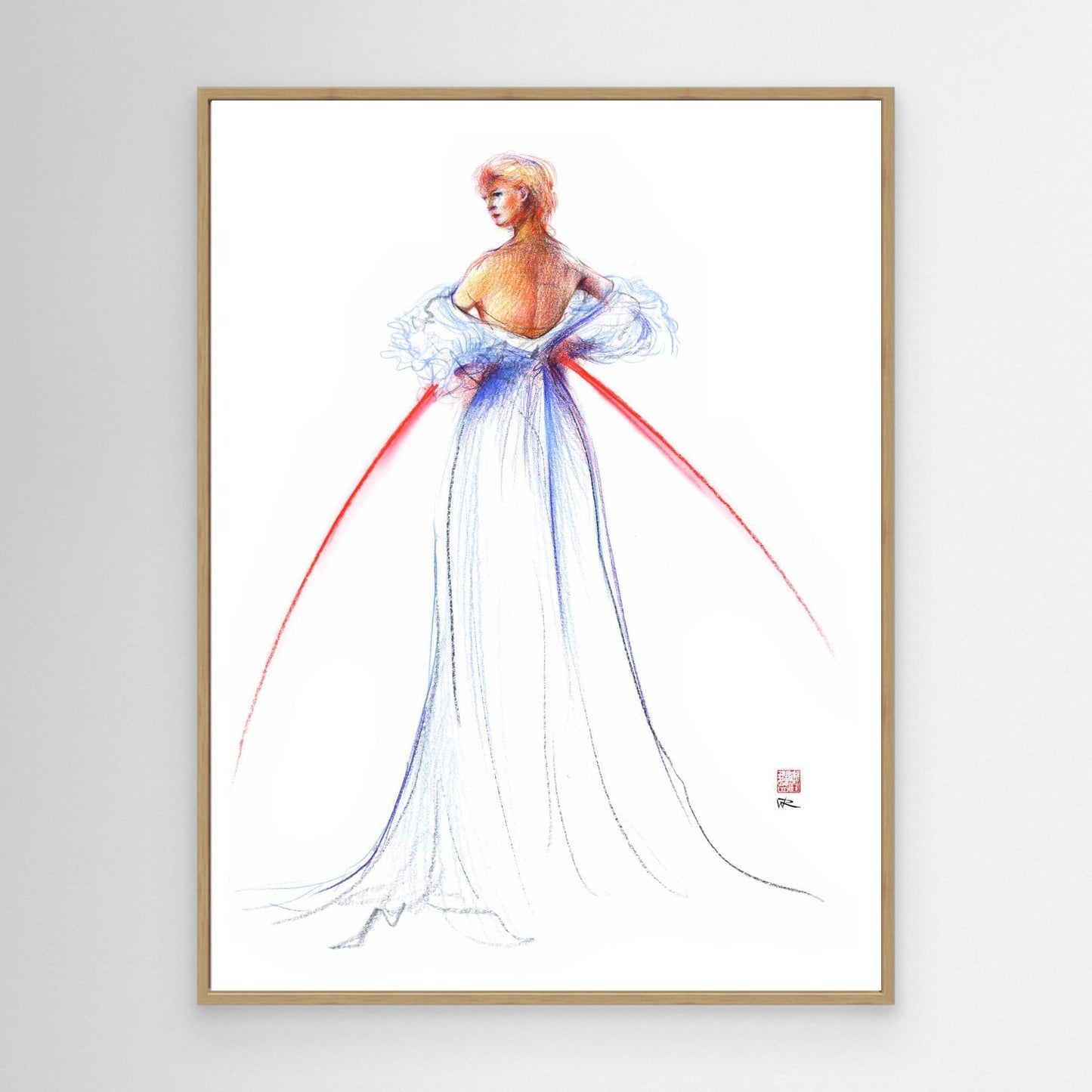 Fashion illustration of couture by Thomas Jackson