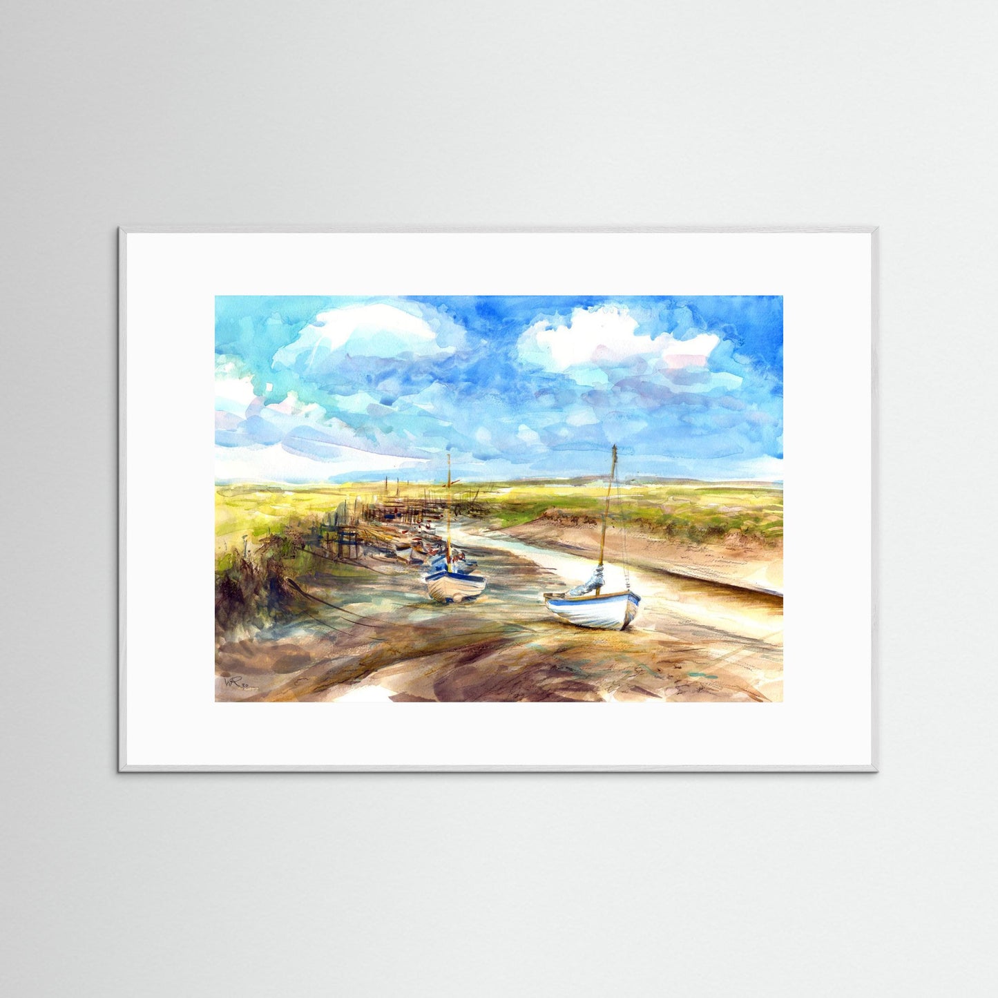 Tides out at Morston - paper print