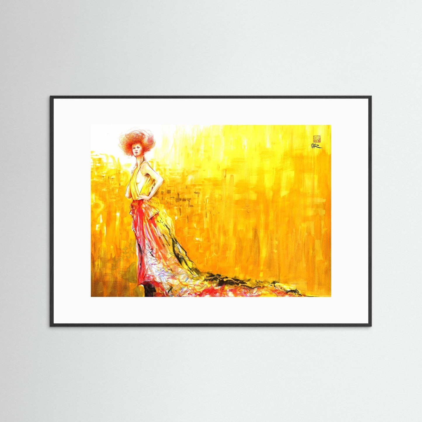 Recycled Klimt fashion - Paper print