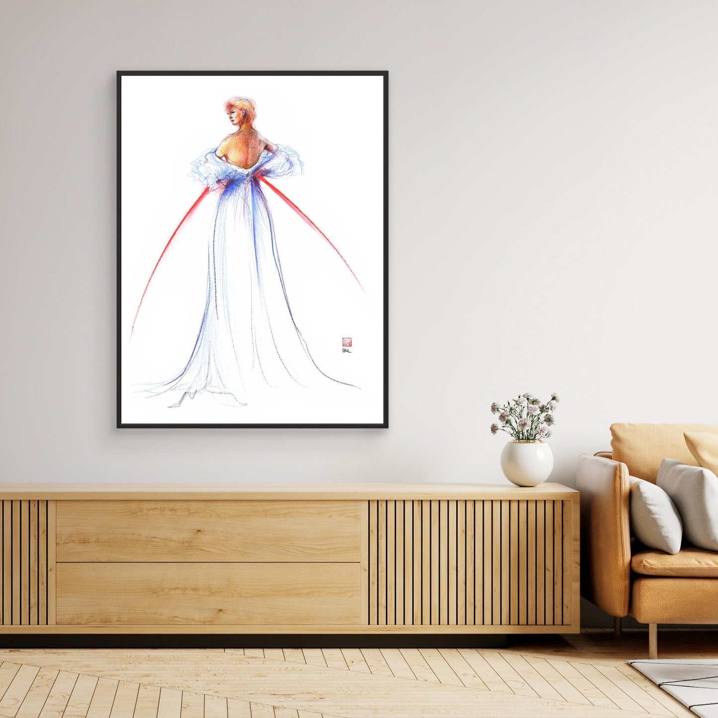 Fashion illustration of couture by Thomas Jackson