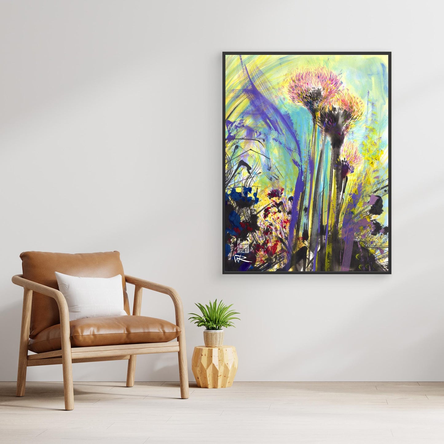 Allium flowerheads 2 - canvas print