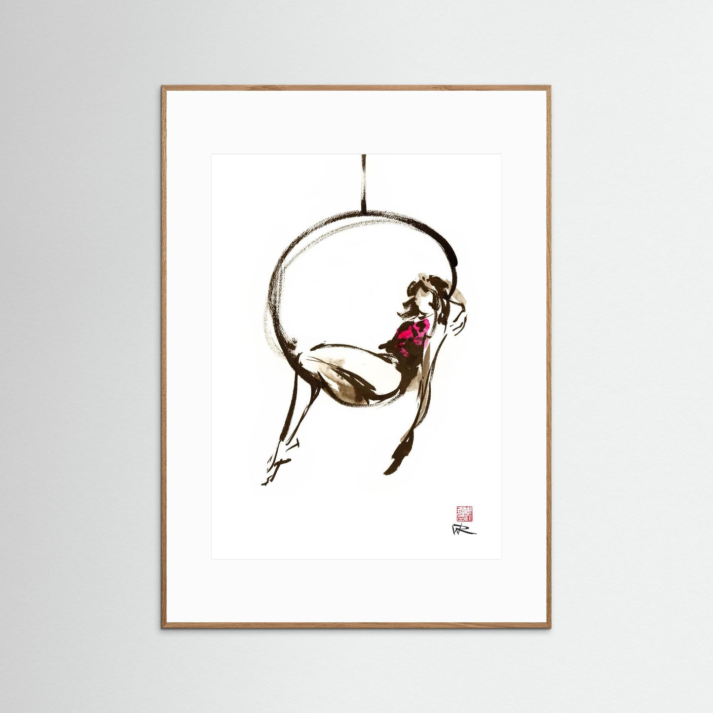 Hanging out - paper print