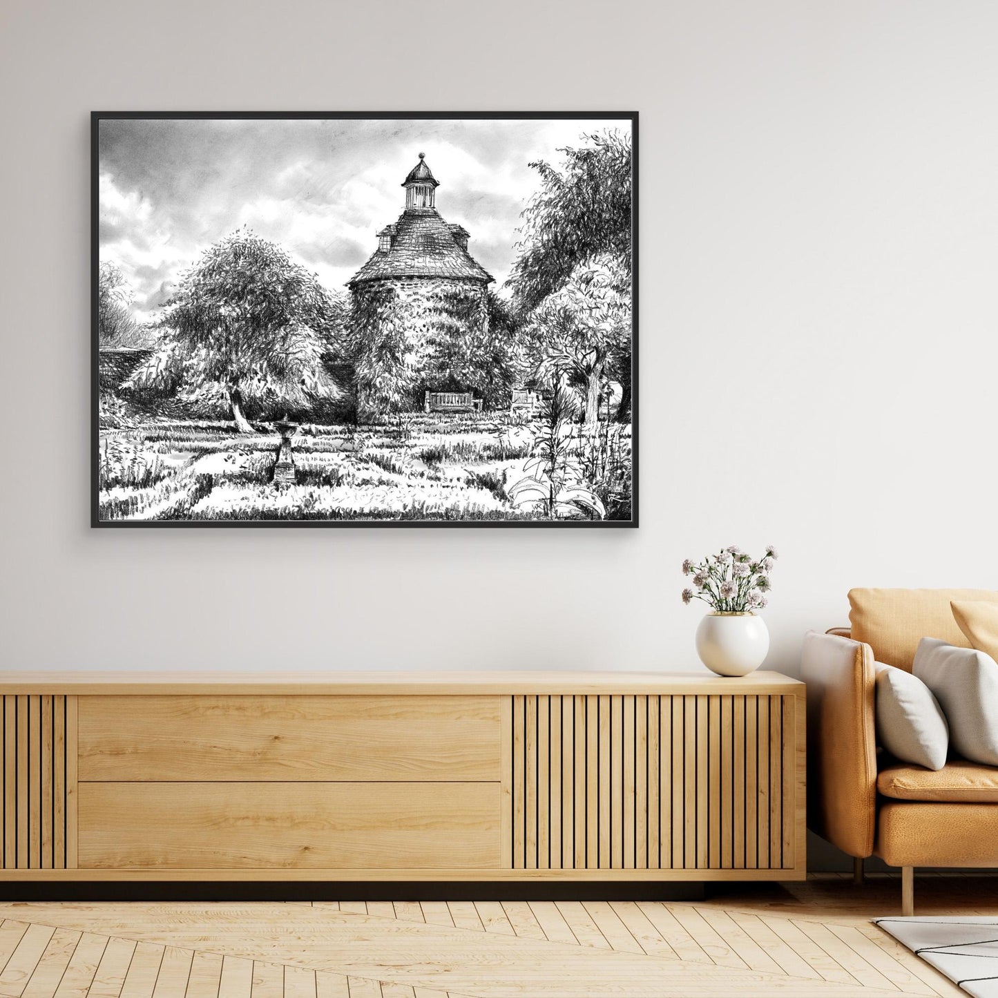 Rousham pigeon house - Canvas print