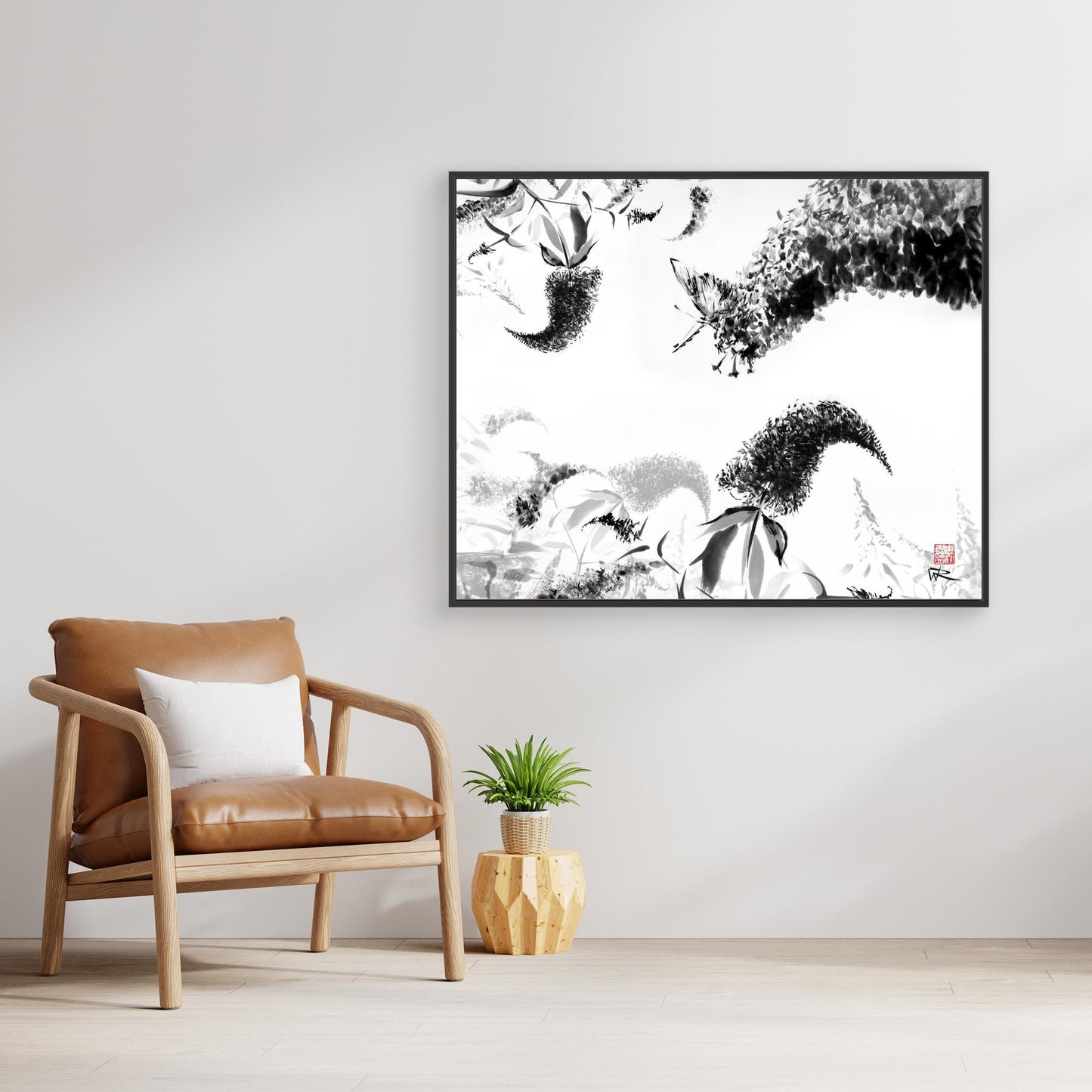 Butterfly on the Buddlejas