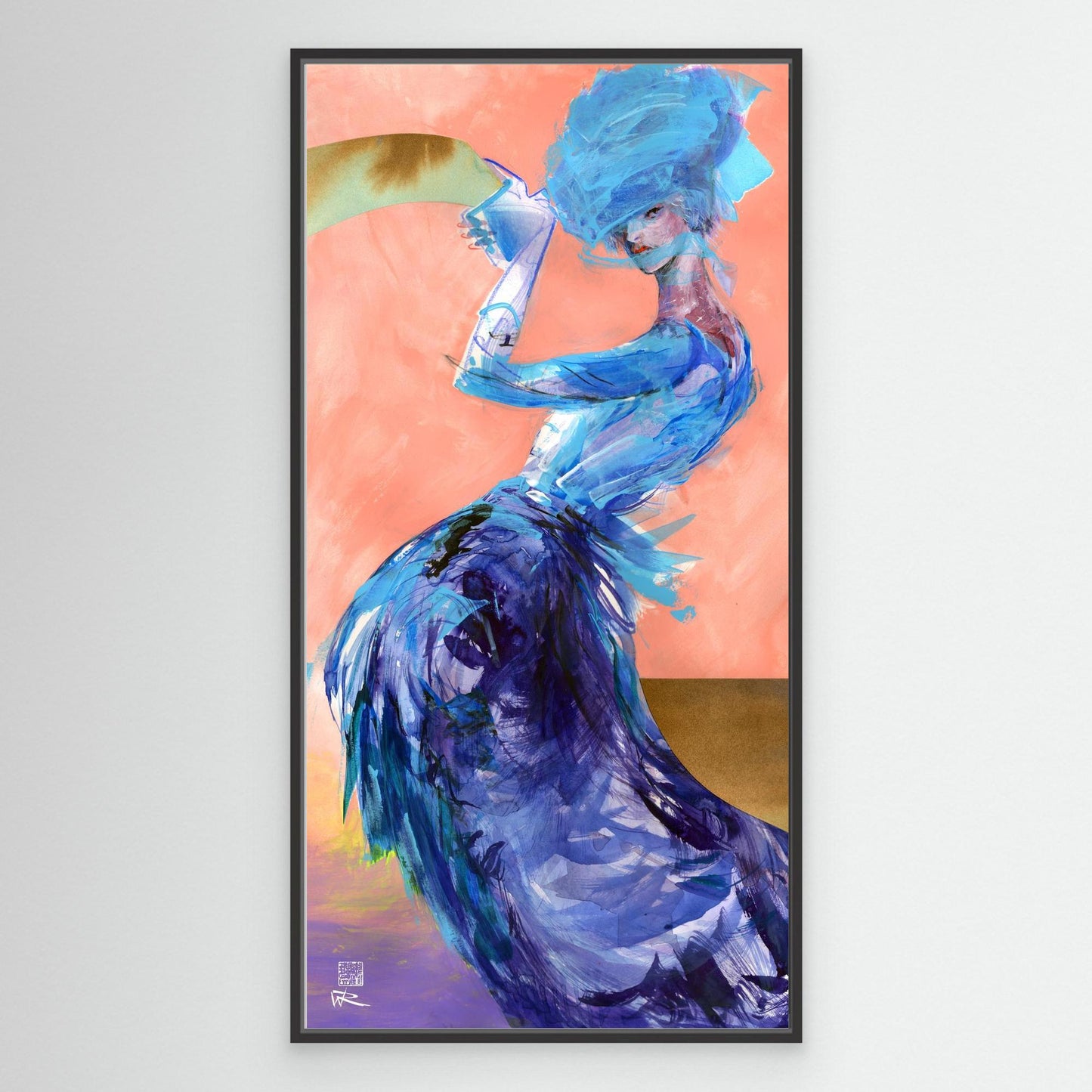 Fashionable curves - canvas print