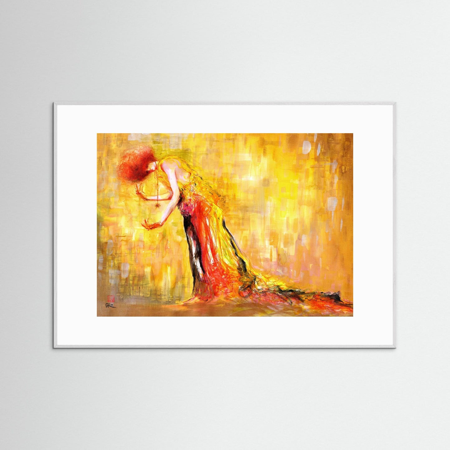 Recycled klimt fashion - paper print