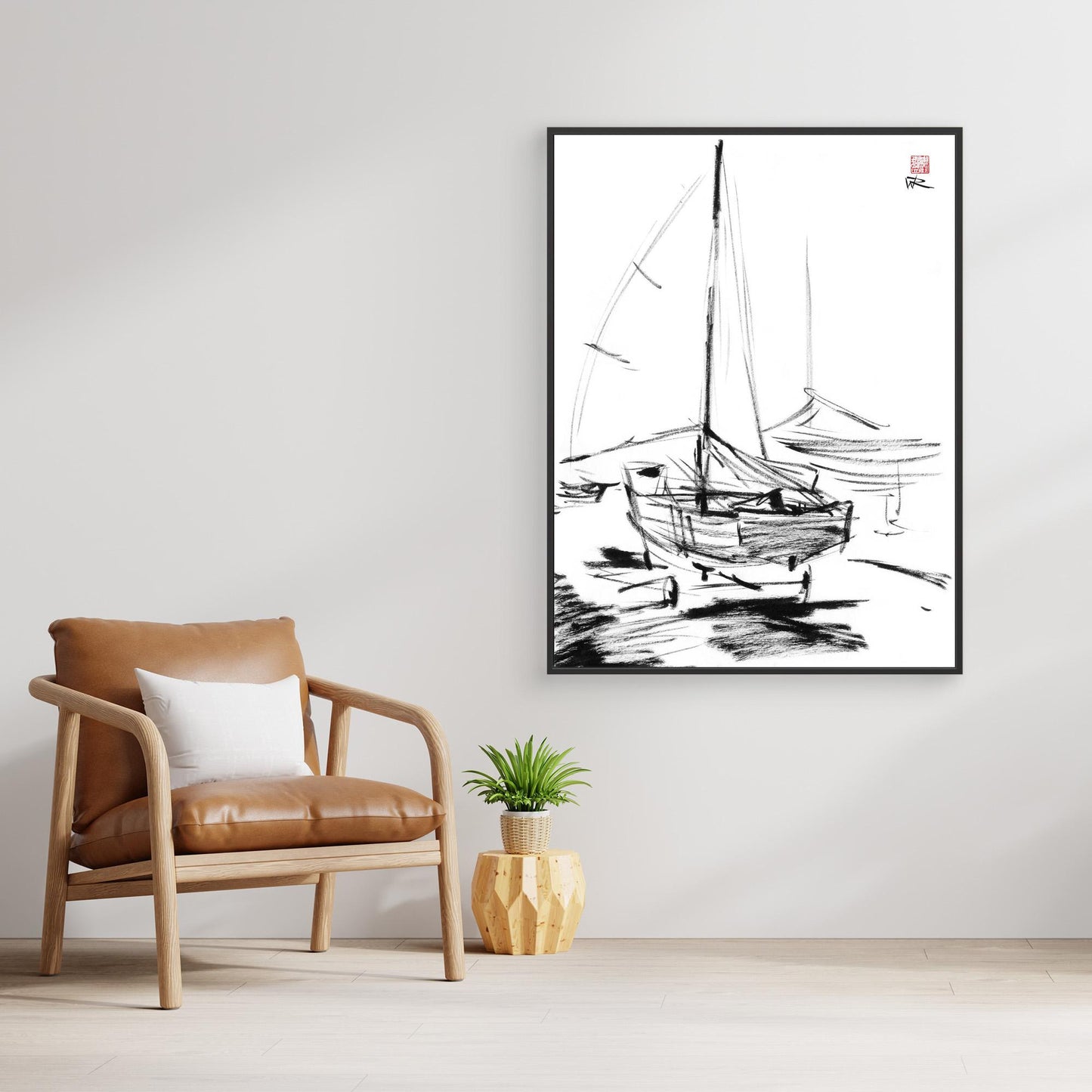 Dinghy on the slipway