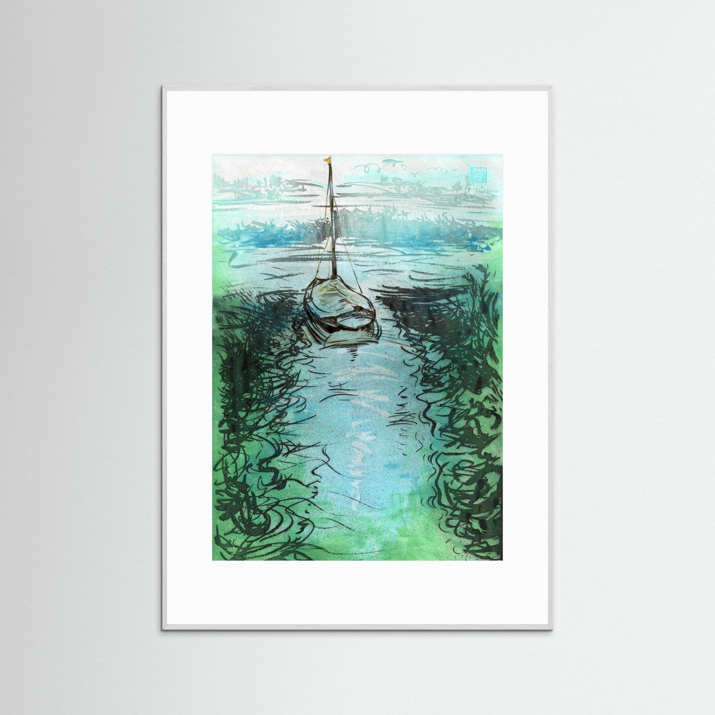 Stiffkey mooring edition 3 - Paper print