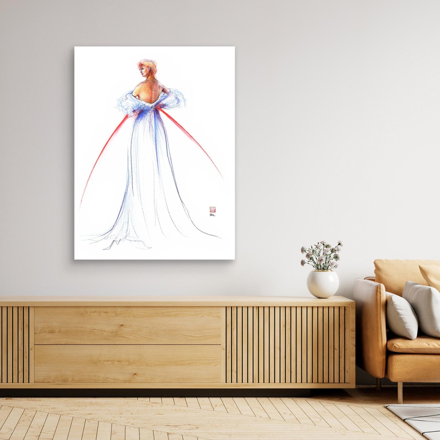 Fashion illustration of couture by Thomas Jackson