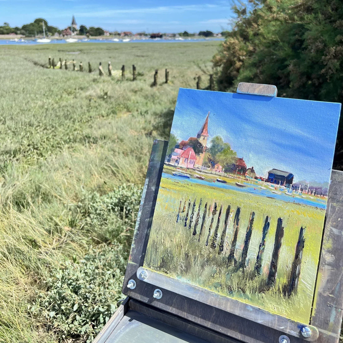 Painting of Bosham by William Rowsell