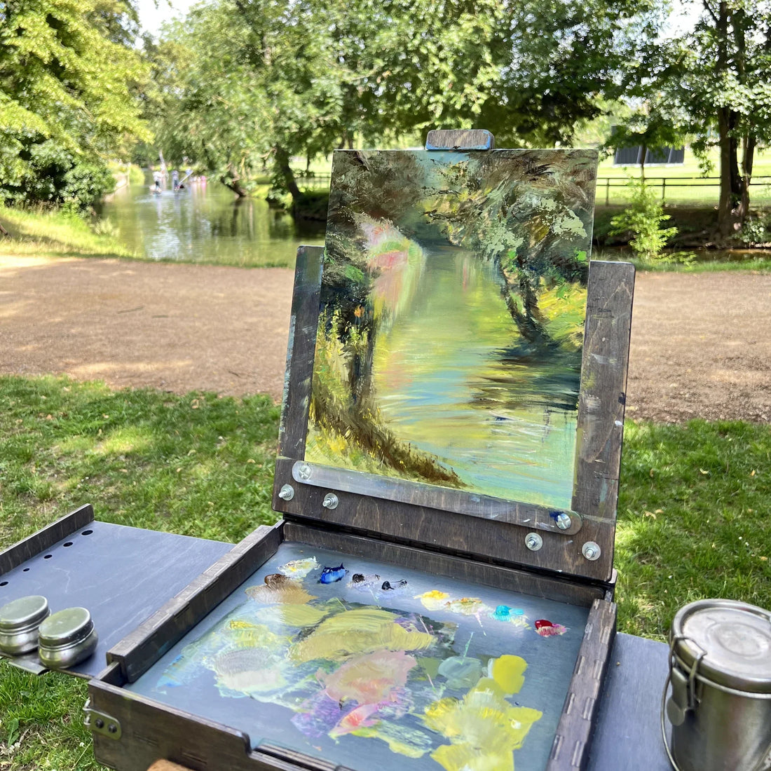 Painting The Cherwell in Oxford