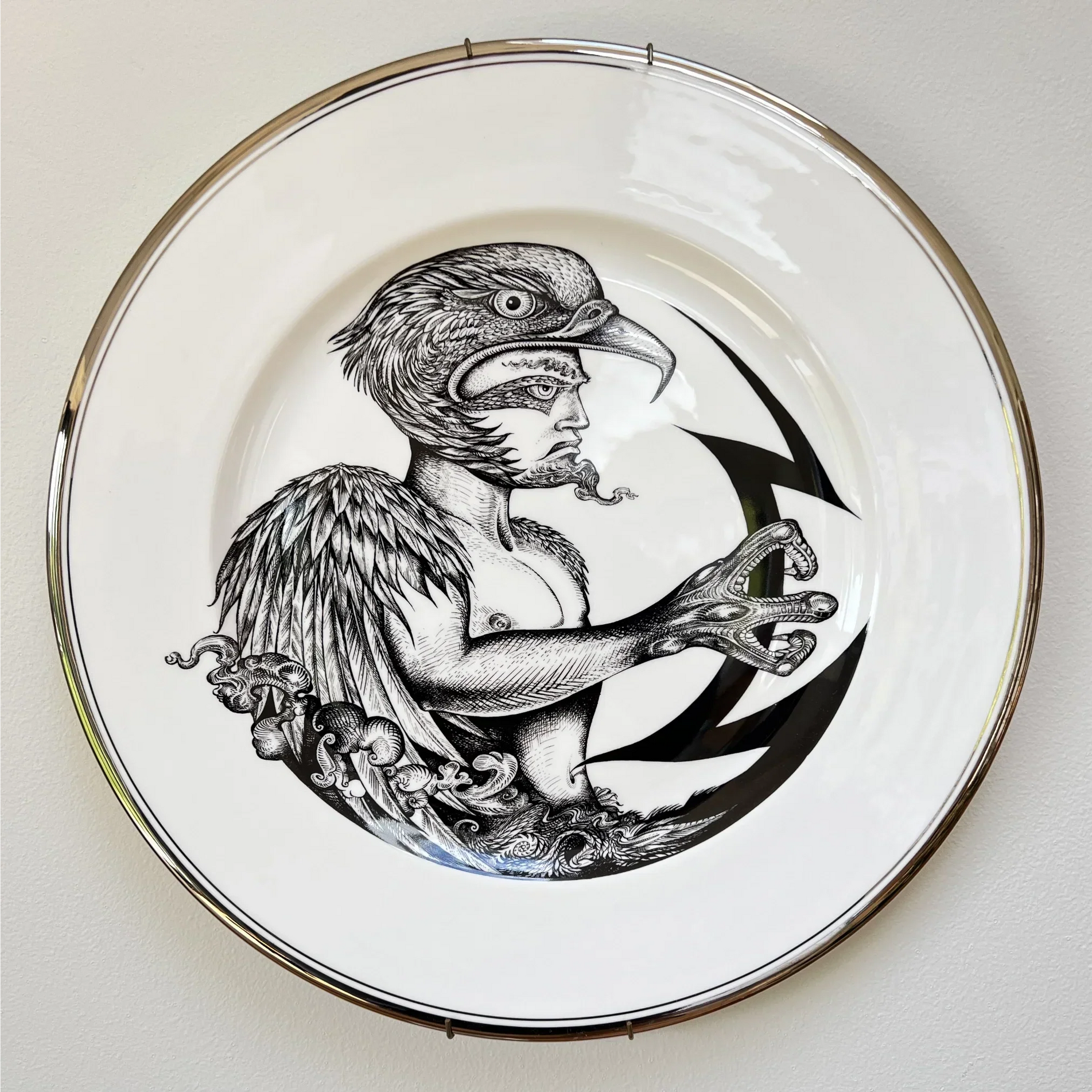 Jupiter charger plate design from the Greek Myths collection by William Rowsell