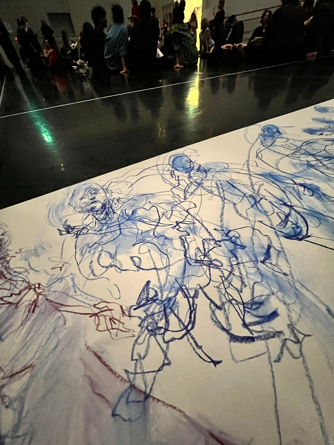 Dance drawing created at Rambert Playground in October 2025Ballet