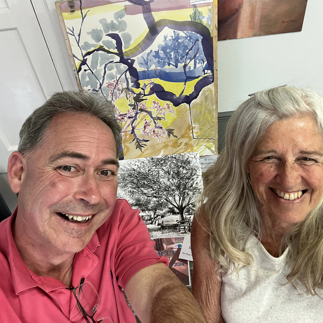 Drawing Holy Trinity Church Yard at Cookham Arts Festival 2024
