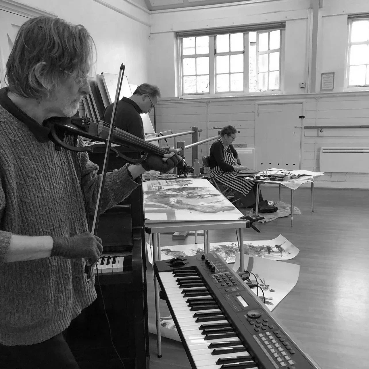 Painting live dance in Oxford