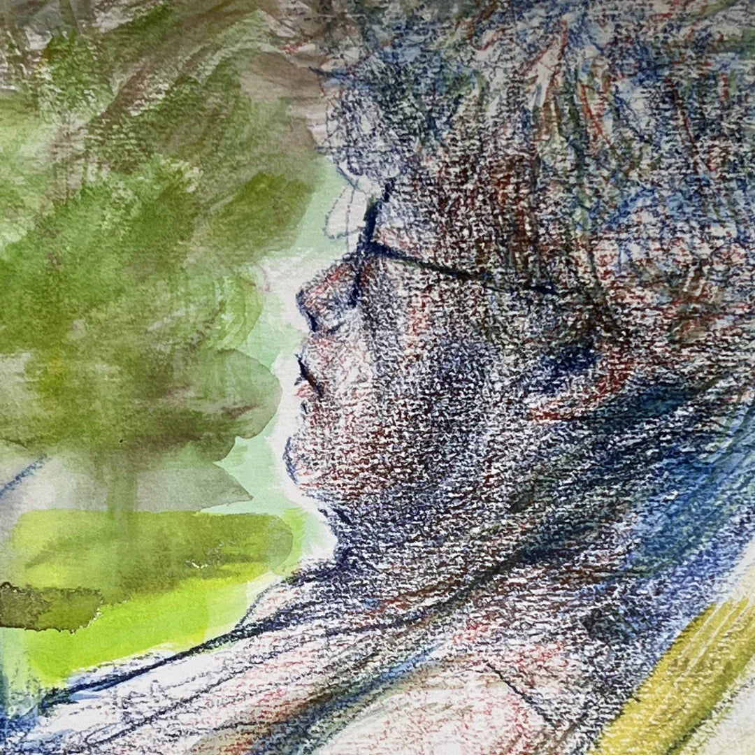Drawing of a woman in Rhodes by William Rowsell