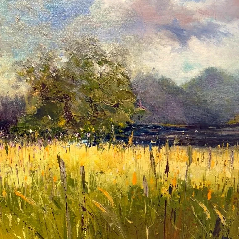 Oil painting of Wotton pleasure gardens