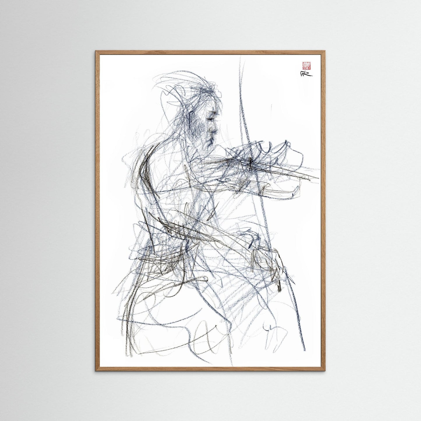 Charlotte Spruit on violin - Paper print