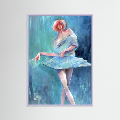 Catwalk in blue - Print on fine art paper