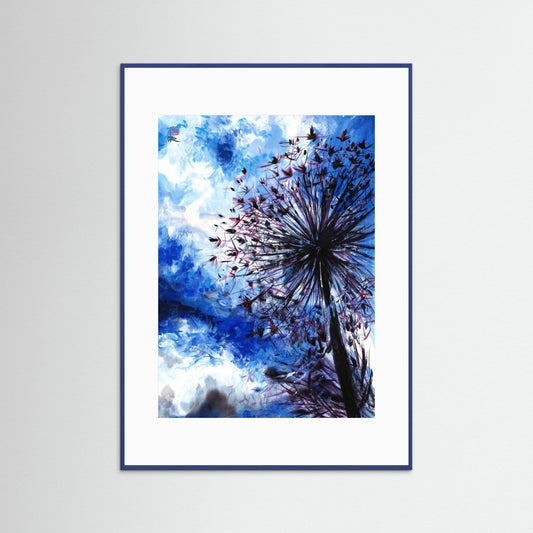 Allium blue sunshine - Paper print