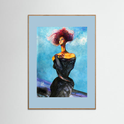 Galiano blue doll - Paper print