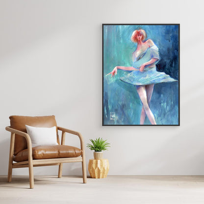 Catwalk in blue - Canvas art print