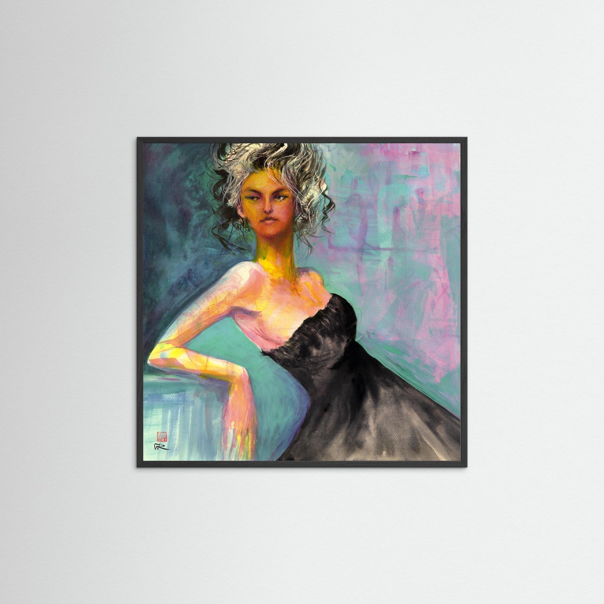 Little black dress - Paper print