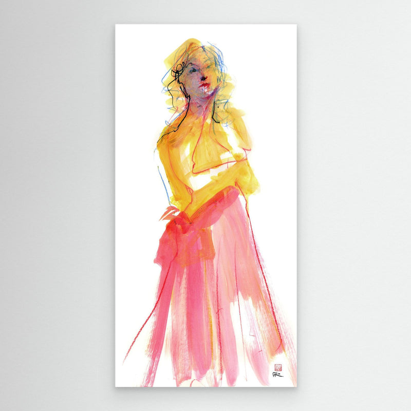 Rotkäppchen-Figur - Leinwanddruck