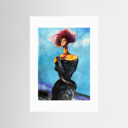 Galiano blue doll - Paper print