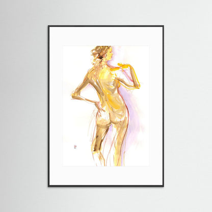 Manko from behind - Print on fine art paper