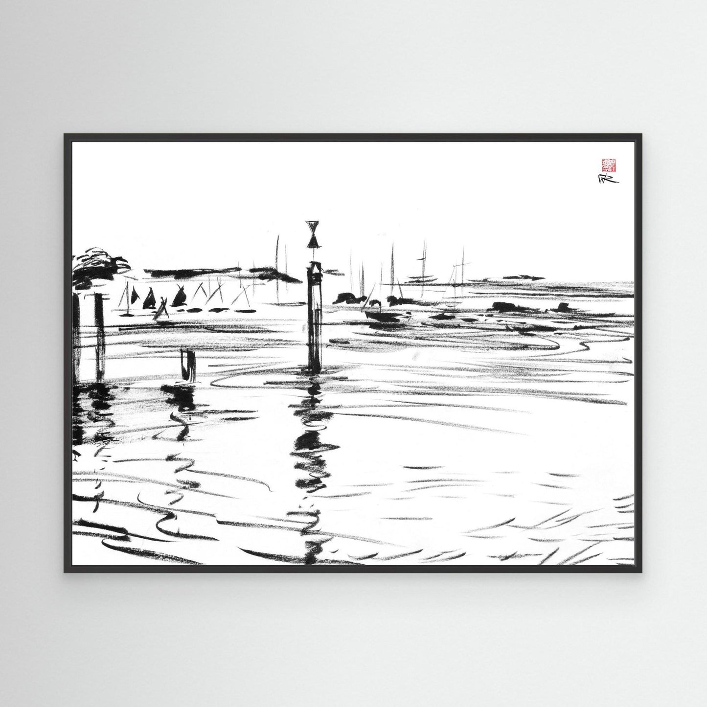 Chichester tide markers at Bosham
