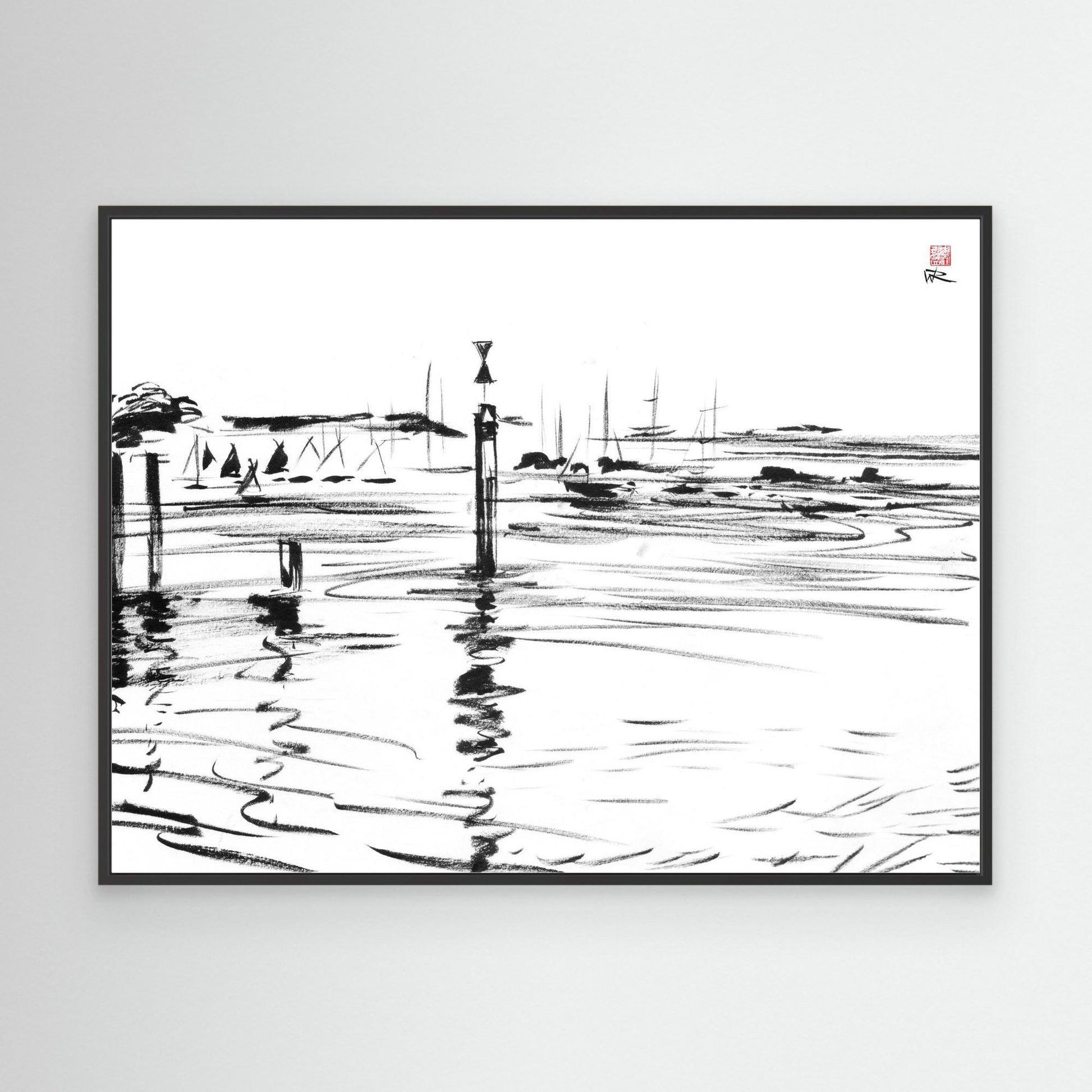 Chichester tide markers at Bosham