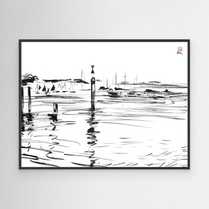 Chichester tide markers at Bosham