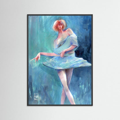 Catwalk in blue - Print on fine art paper