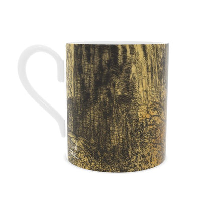 Bluebell wood - Edition 5 - Autumn in pink - Bone china mug