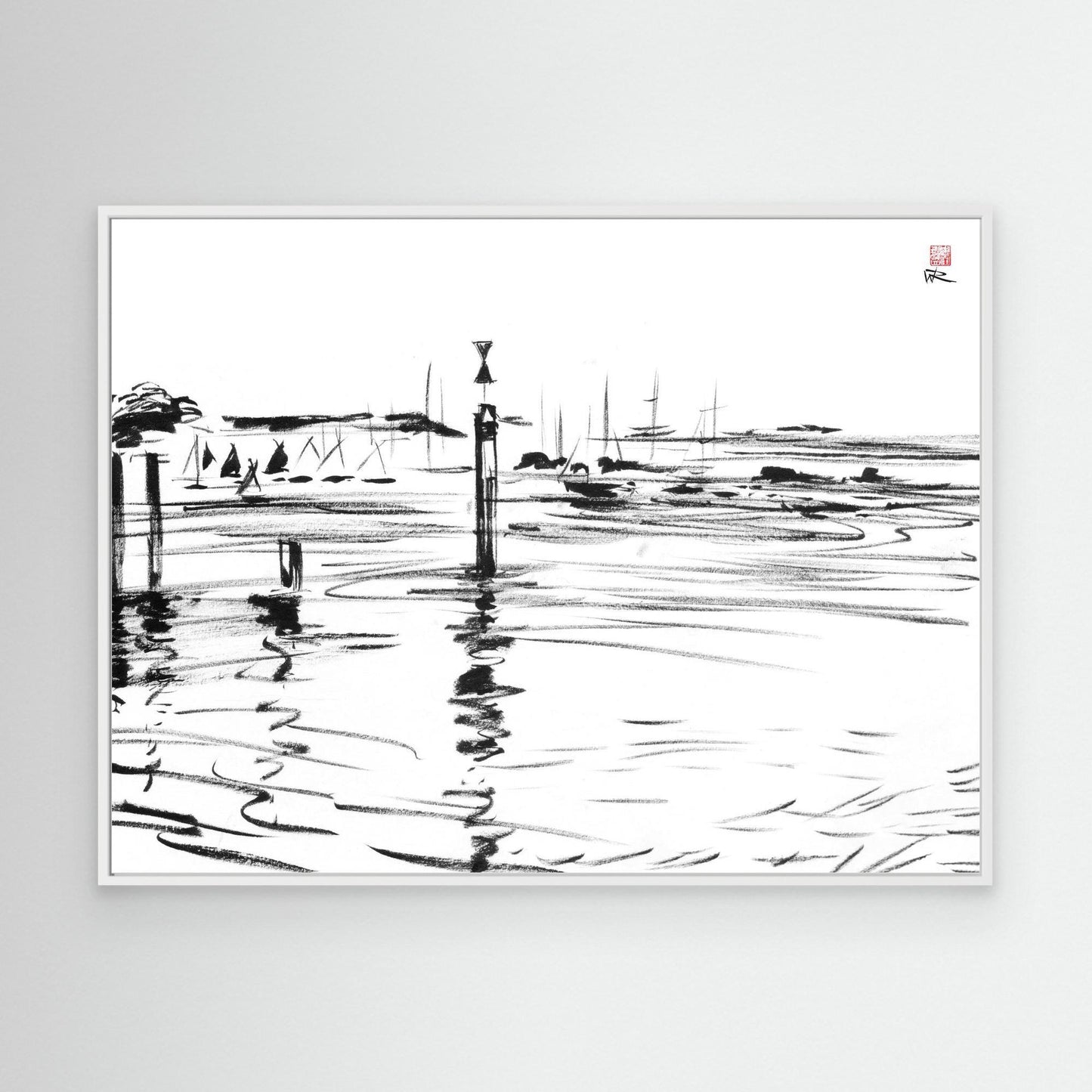 Chichester tide markers at Bosham
