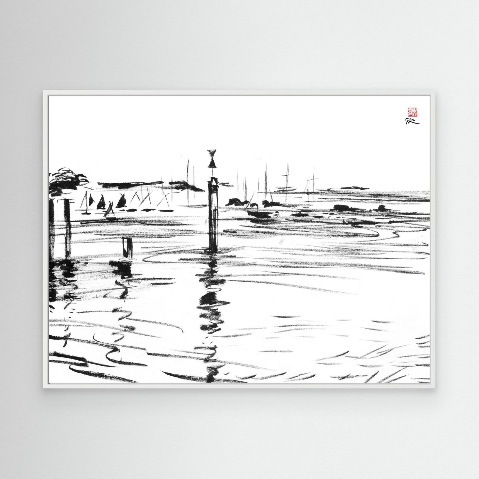 Chichester tide markers at Bosham