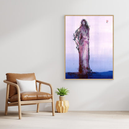 Ellipsis fashion drawn monoprint