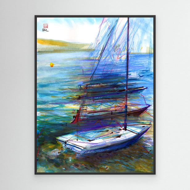 Sail boat mooring in Croatia