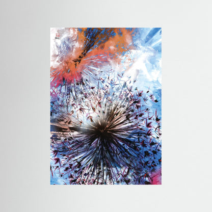 Allium abstract explosion 1 - Paper print