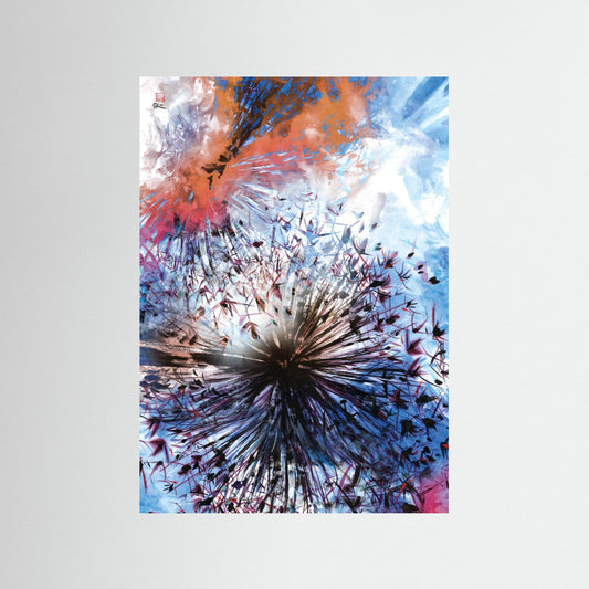 Allium abstract explosion 1 - Paper print