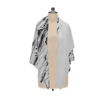 Lulworth Cove rock pools - Silk satin scarf