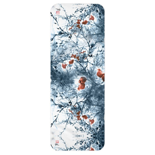September rose hips - Wide Blanket Scarf - 200 x 74cm