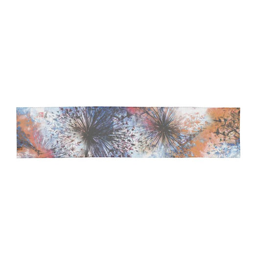 Allium Abstract Explosion 1 - Scarf 135 x 31 cm
