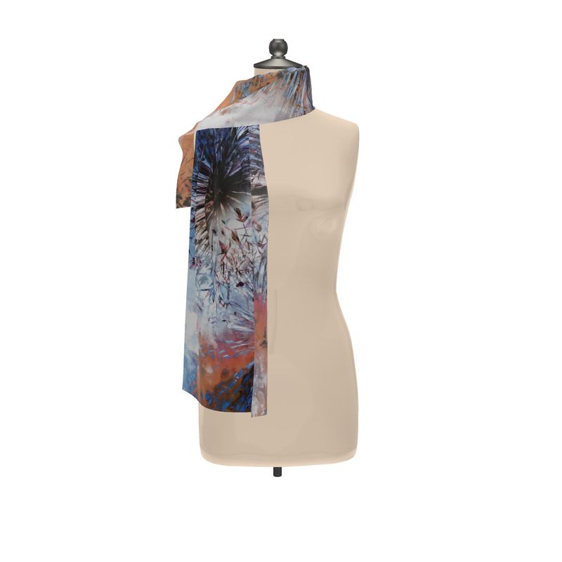 Allium Abstract Explosion 1 - Scarf 135 x 31 cm