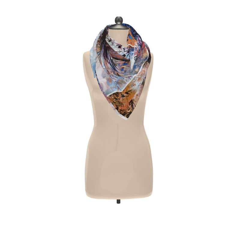 Allium Abstract Explosion 1 Scarf - 90 x 90 cm