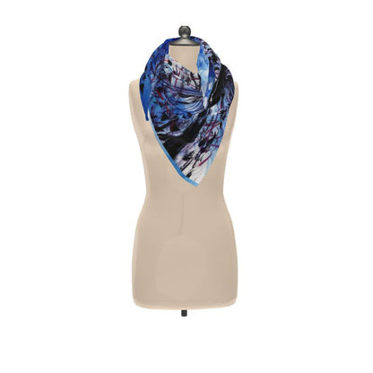 Allium Blue Sunshine Scarf  - 90 x 90 cm