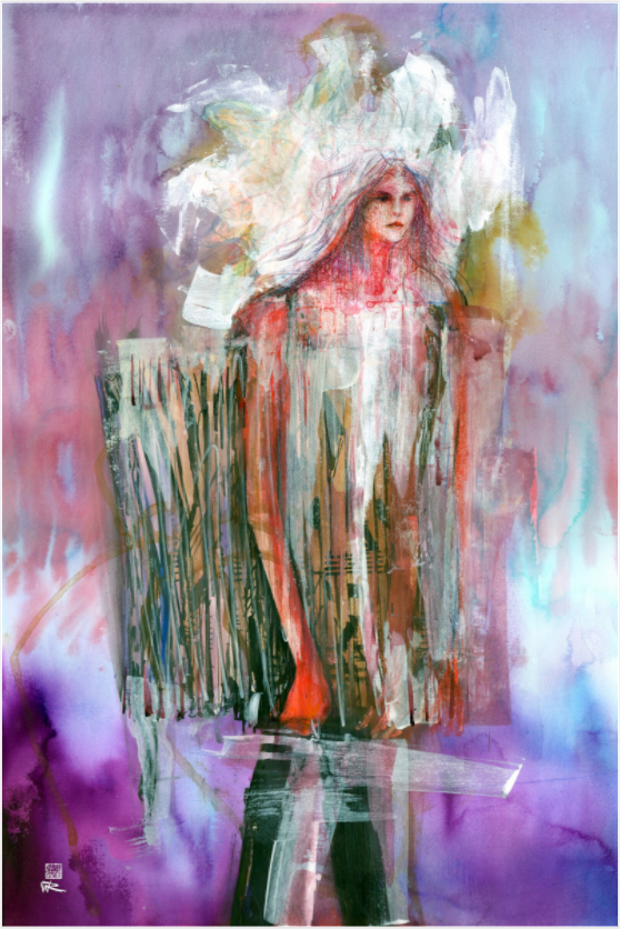 Main image Concertina dress - Paper print on acrylic glass