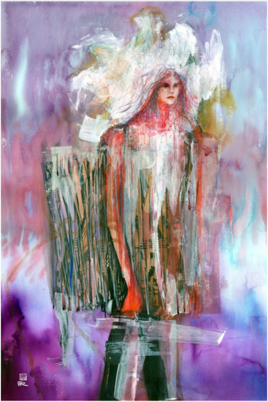 Main image Concertina dress - Paper print on acrylic glass