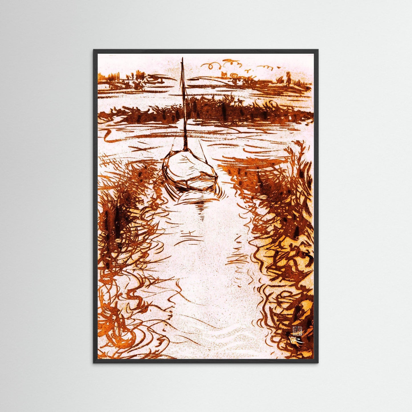 Stiffkey mooring edition 1 - paper print